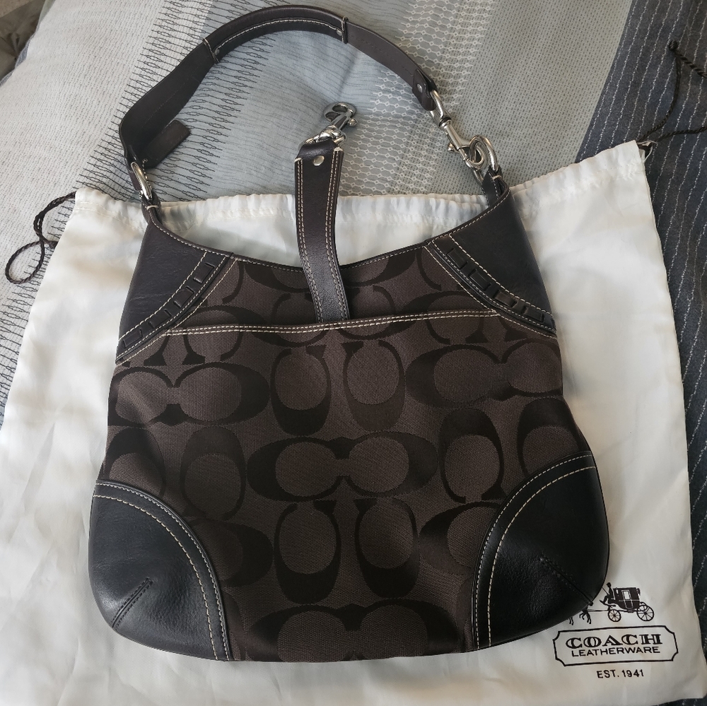 Coach Over The Shoulder Bag Hampton Python - image 2